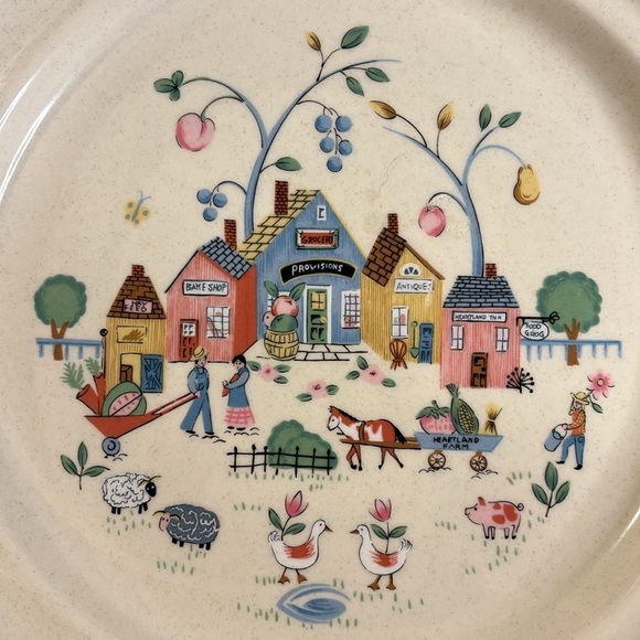 VTG International Tableworks Heartland Village 105 11” Plate - Picture 2 of 5